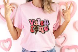 Leopard Print Valentine Shirt, Valentines Day Shirts For Woman, Valentines Day Gift, Valentine Sweatshirt