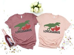 Loveasaurus Rex, Boys Valentine Shirt Dinosaur, Valentines Day Shirt Dinosaur, Valentines Day Shirt For Boys Dinosaur