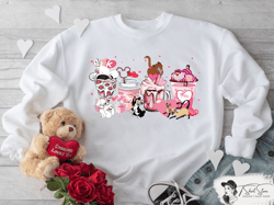 Disney Cats Valentines Day Shirt, Cats Love Shirt, Disney Cats Matching Shirt, Si and Am, Lucifer Cat,  Disneyland Love