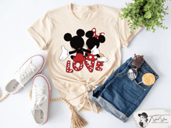 Disney Love Shirt, Mickey and Minnie  Valentines Tee, Disneyland Love Shirt, Mickey Boyfriend Shirt, Minnie Girlfriend S
