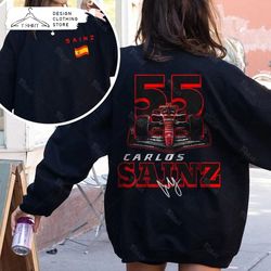 Carlos Sainz Formula One Sweatshirt F1 Two Sides T-shirt - iTeeUS