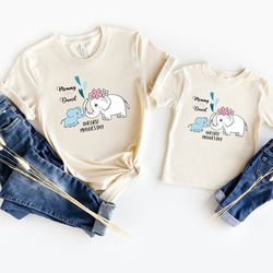 Elephant Mommy And Me Shirt, Customized Our First Mothers Day Shirt,Matching Mommy And Me Shirt, Mothers Day Mommy And B