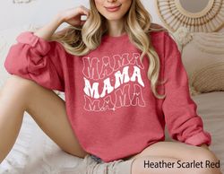 Cute Mama Sweatshirt, Mothers Day Gift, Grandma Sweatshirt, Nana Shirt, Gift For Mother, Mama Crewneck, New Mom Shirt, G