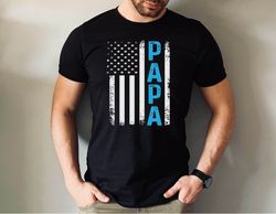American Flag Fathers Day, Papa USA Flag Shirt, Distressed Papa USA Flag Tshirt, Fathers Day Papa Tee, Papa American Fla