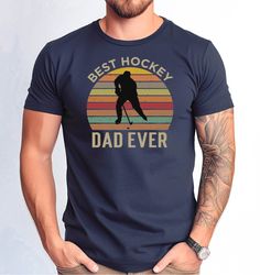 Best Hockey Dad Ever Tshirt, Hockey Dad Tshirt, Hockey Dad Fathers Day Tee, Fathers Day Gift Tee, Hockey Dad Distressed