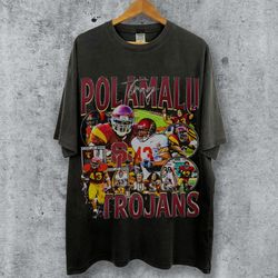 Vintage 90s Graphic Style Troy Polamalu T-Shirt, Troy Polamalu Tee, Retro Troy Polamalu Oversized T-Shirt, Football T-Sh