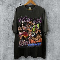 Vintage Bootleg Style Randy Macho Man Savage Shirt, Randy Savage Wrestling T-Shirt, 90s Graphic Tee, Unisex Shirt For Wo