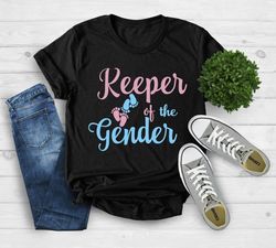 gender reveal shirt, keeper of the gender shirt, gender reveal party shirt, gender reveal gift, gender reveal party, gen