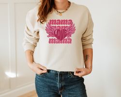 Mama Valentine Sweatshirt, Retro Valentines Day Gift, Valentines Day Sweatshirt, Valentines Mom Gift, Love Heart Valenti