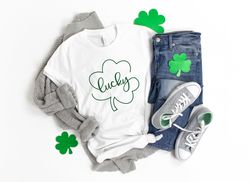 Lucky Shirt,St Patricks Day Shirt,Lucky Shamrock Shirt,Shamrock Tee, Patricks Day Gift,Patricks Day Family Matching Shir