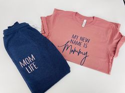 mom coming home outfit, baby shower gift for mom, new mom gift set, new mom shirt, new mom sweatpants, mothers day quara