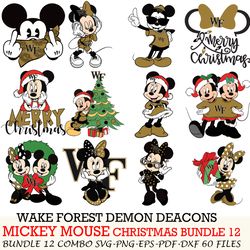 UL Monroe Warhawks bundle 12 zip Mickey Christmas Cut files,SVG EPS PNG DXF,instant download,Digital Download