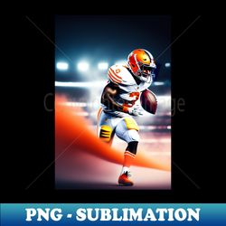Bengals Football player holding a ball - Exclusive Sublimation Digital File - Create with Confidence