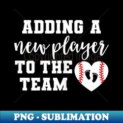 s baseball pregnancy announcement spring baby reveal - signature sublimation png file - unleash your inner rebellion