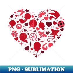 Miraculous Ladybug Valentine's Day with Miraculous icons - Exclusive PNG Sublimation Download - Spice Up Your Sublimation Projects