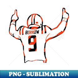 Burrow 9 New Design - PNG Sublimation Digital Download - Unleash Your Inner Rebellion