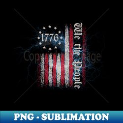 Distressed American flag 1776 lightening - Exclusive Sublimation Digital File - Enhance Your Apparel with Stunning Detail