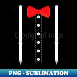 suspenders bow tie costume for boys ring bearer - premium png sublimation file - unlock vibrant sublimation designs
