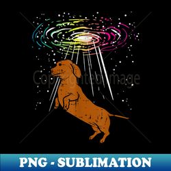 space dachshund weiner sausage dog galaxy animal pet - premium png sublimation file - capture imagination with every detail
