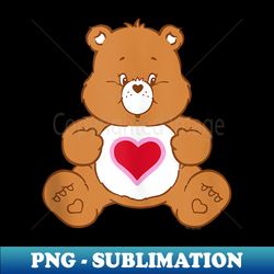 care bears vintage tenderheart bear big hug portrait - decorative sublimation png file - defying the norms