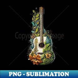 Acoustic Guitar Player Tree Nature Life Guitarist Musician - Trendy Sublimation Digital Download - Unlock Vibrant Sublimation Designs