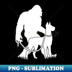 Bigfoot Walking Great Dane Dog - Aesthetic Sublimation Digital File - Unleash Your Creativity