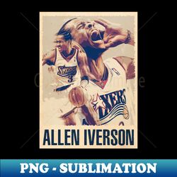 The Answer Basketball Icon Tee Allen - Sublimation-Ready PNG File - Instantly Transform Your Sublimation Projects