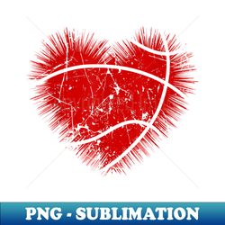 Basketball Heart Men Girls Boys Valentines Day - PNG Sublimation Digital Download - Add a Festive Touch to Every Day