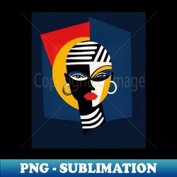 Native African Woman - PNG Transparent Sublimation Design - Revolutionize Your Designs