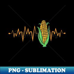 Funny Corn Heartbeat Corn On The Cob Farming EKG - Creative Sublimation PNG Download - Unleash Your Creativity