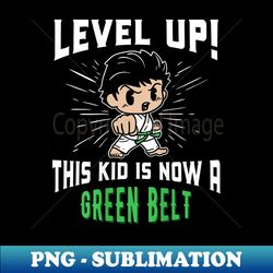 Karate Uniform Green Belt Award T s - PNG Transparent Sublimation Design - Boost Your Success with this Inspirational PNG Download
