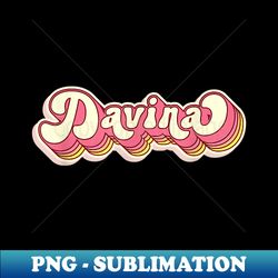 Davina Name Personalized First Name Surname - PNG Transparent Sublimation File - Perfect for Creative Projects