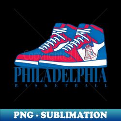 Philadelphia Basketball Sneakers - Modern Sublimation PNG File - Bold & Eye-catching