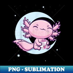 Strawberry Milk Pastel Goth Axolotl Japanese Kawaii Anime Nu - Elegant Sublimation PNG Download - Unleash Your Inner Rebellion