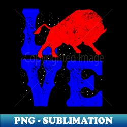 American Vintage Buffalo Cute Love Bison Valentines Day - Special Edition Sublimation PNG File - Instantly Transform Your Sublimation Projects
