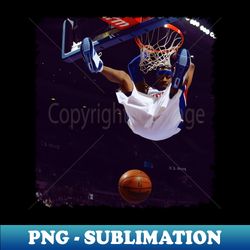 Vintage Allen Iverson Dunk - PNG Transparent Sublimation File - Vibrant and Eye-Catching Typography