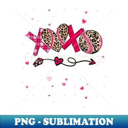 Baseball Softball XOXO Heart Valentines Day Mom Girl For Her - Exclusive PNG Sublimation Download - Transform Your Sublimation Creations