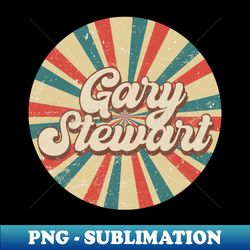 Circle Design Gary Proud Name Birthday 70s 80s 90s Styles - Trendy Sublimation Digital Download - Create with Confidence