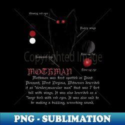 Mothman MOTH MAN - Modern Sublimation PNG File - Defying the Norms