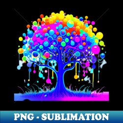 Rainbow tree - Elegant Sublimation PNG Download - Boost Your Success with this Inspirational PNG Download