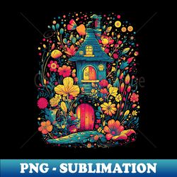 Fairy Home - Retro PNG Sublimation Digital Download - Bold & Eye-catching