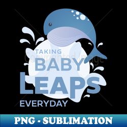 baby whale leaps - vintage sublimation png download - stunning sublimation graphics