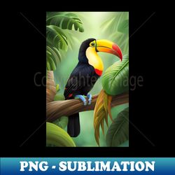 toucan art - Vintage Sublimation PNG Download - Create with Confidence