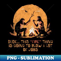 Concerned cavemen - Instant PNG Sublimation Download - Perfect for Sublimation Art