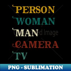 person woman man camera tv - Vintage Sublimation PNG Download - Spice Up Your Sublimation Projects