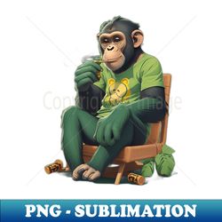 Monkey smoking weed - Sublimation-Ready PNG File - Unleash Your Inner Rebellion