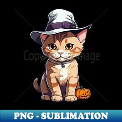 baby halloween kitten - artistic sublimation digital file - perfect for personalization