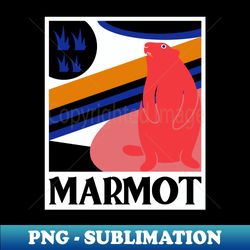 Nice Marmot - Exclusive Sublimation Digital File - Bring Your Designs to Life