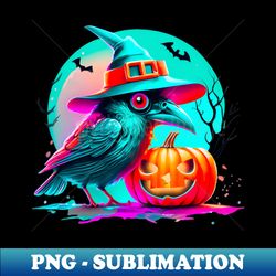Halloween raven - Decorative Sublimation PNG File - Bold & Eye-catching