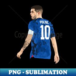 Christian Pulisic USA World Cup 2022 - Instant Sublimation Digital Download - Unleash Your Creativity